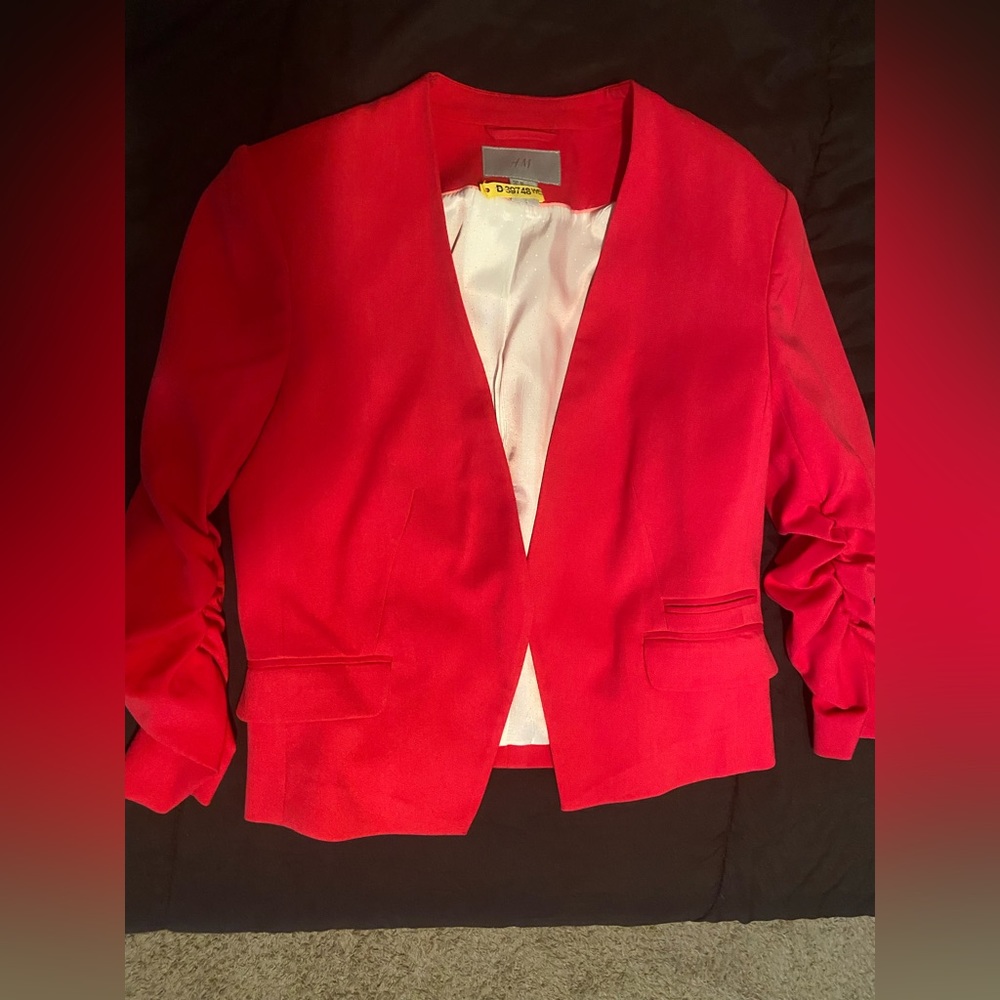 H&M Neon pink Open-Front Blazer